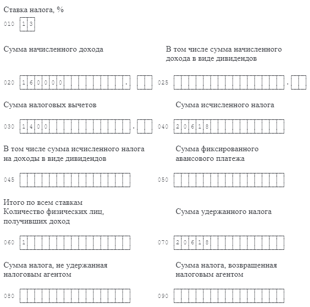 Первичный расчет по данной форме не был передан файл реквизиты отчета