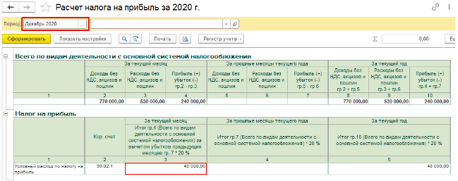 Годовая бухгалтерская отчетность в 1С